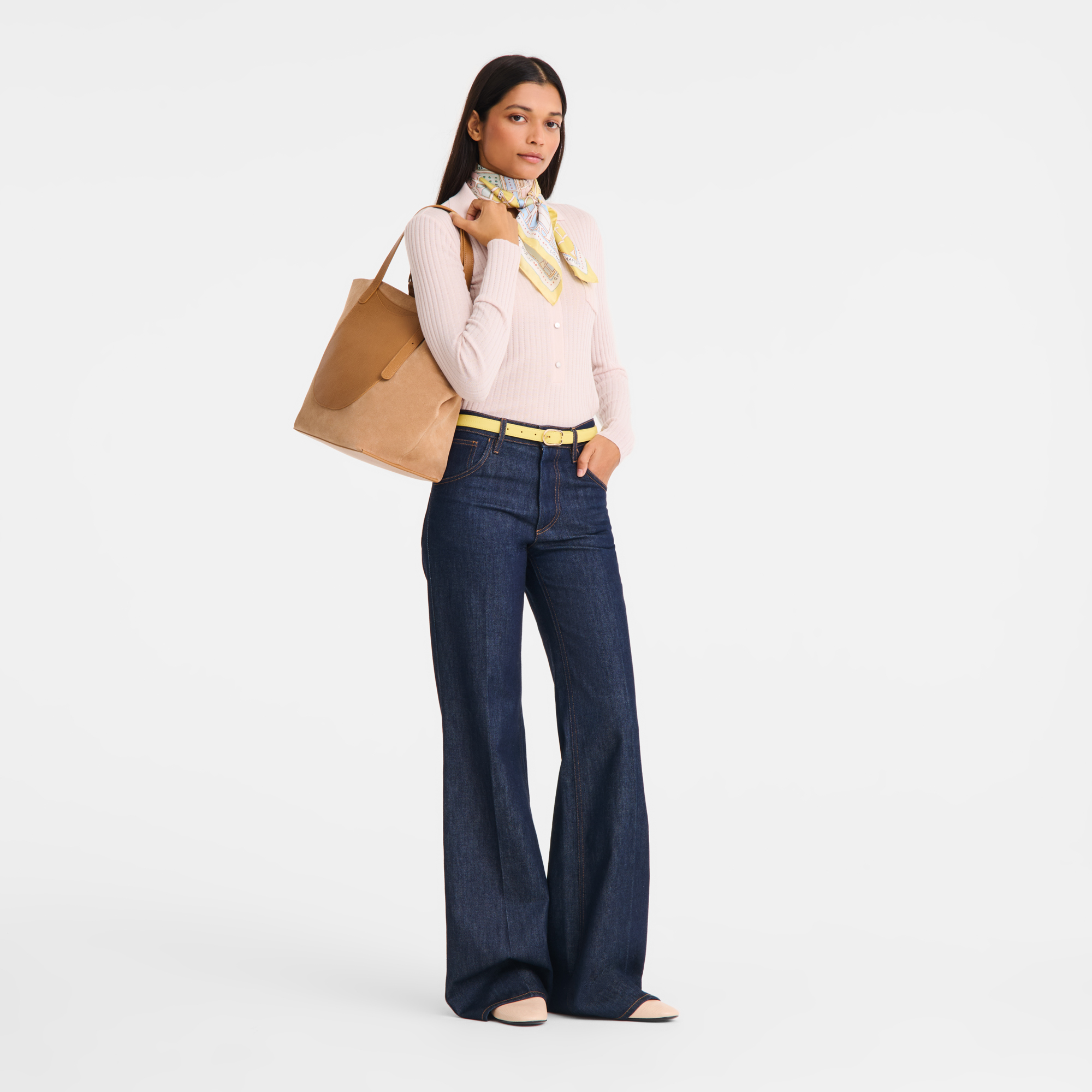 Le Pliage Collection Key ring, Beige