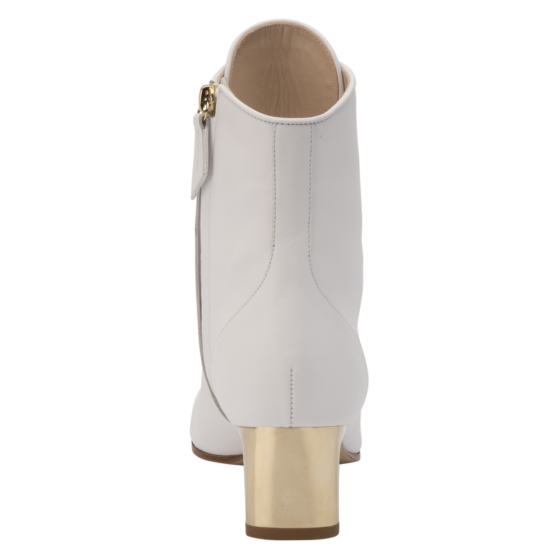 La Patineuse High heel low boots , White - Leather  - View 4 of  5