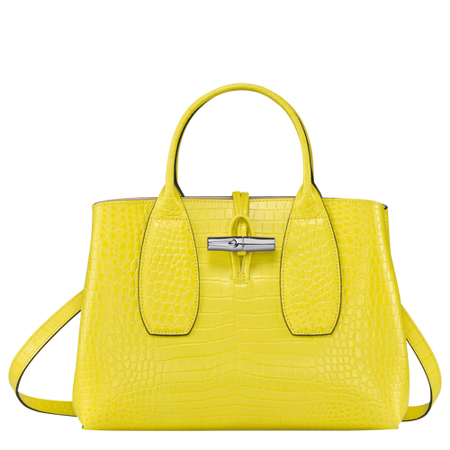Roseau M Top handle bag Lemon - Leather (10058HTS174) | Longchamp TH