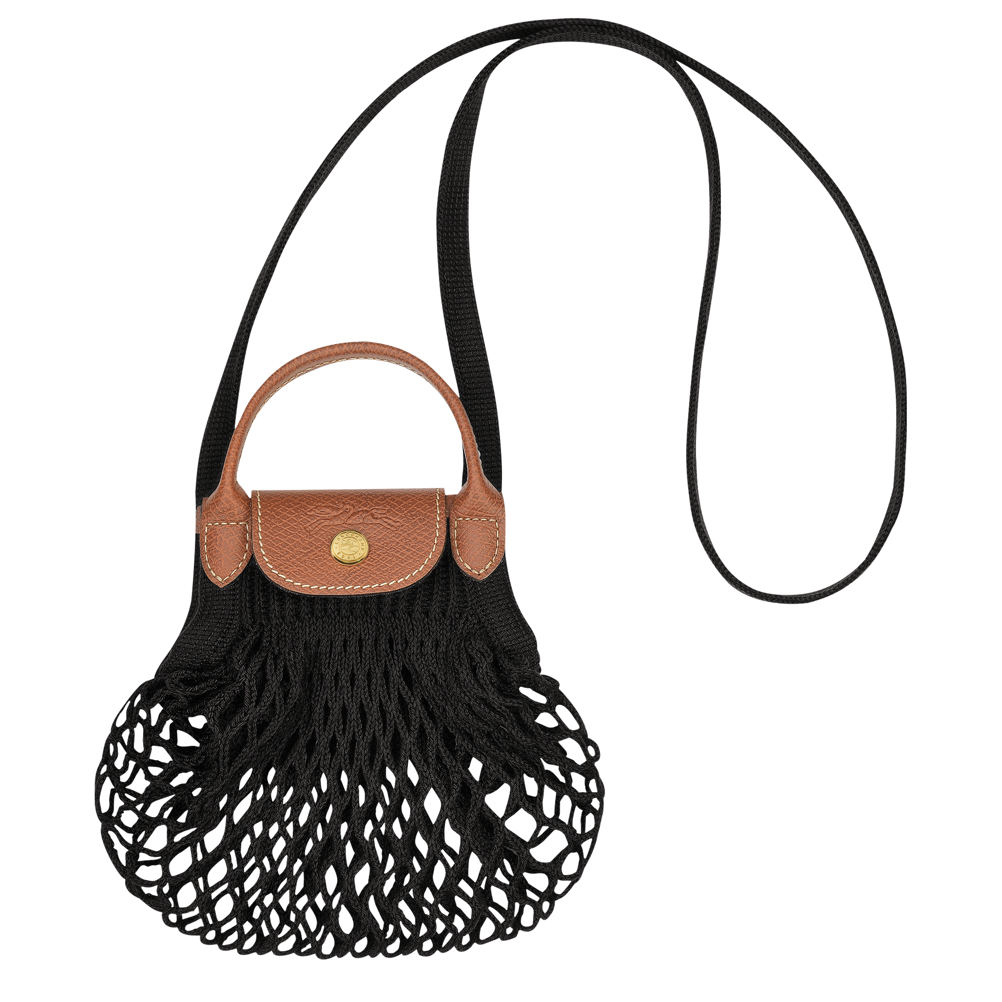 Mesh bag XS, Black - View 1 of 
        4 - zoom in Le Pliage Filet Mesh bag XS, Black