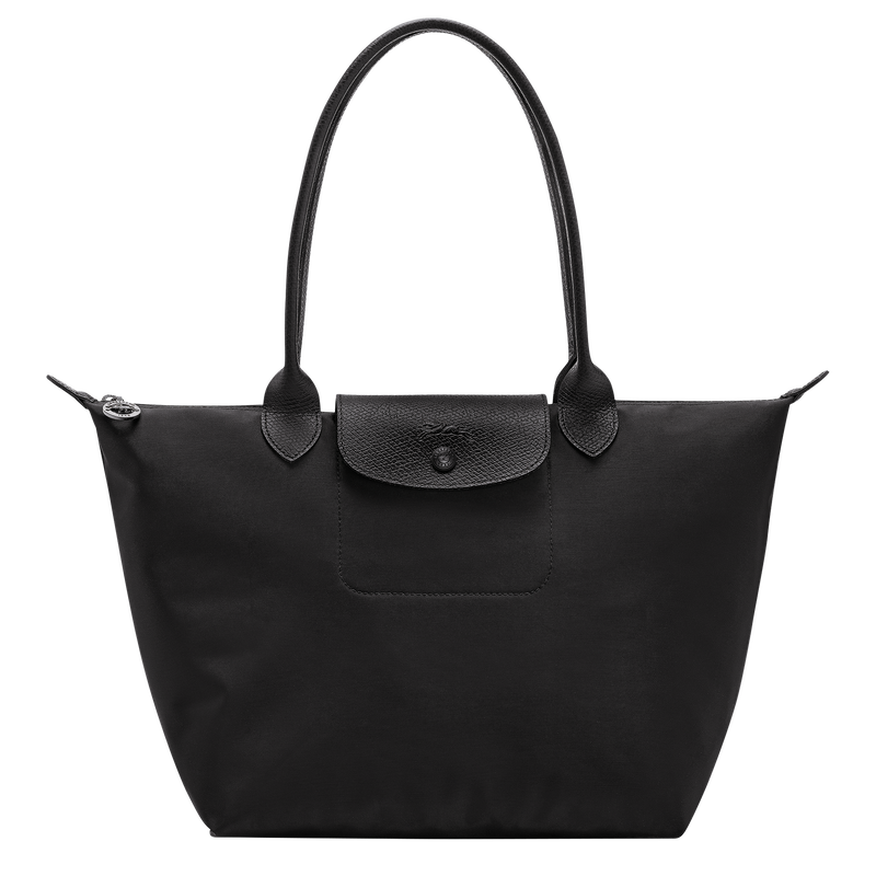 Le Pliage One M Tote bag , Black - Recycled canvas  - View 1 of  8