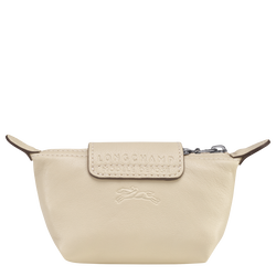 Le Pliage Cuir Coin purse , Ivory - Leather