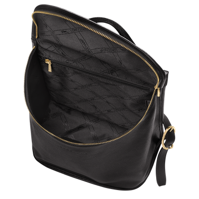Le Foulonné Backpack M, Black