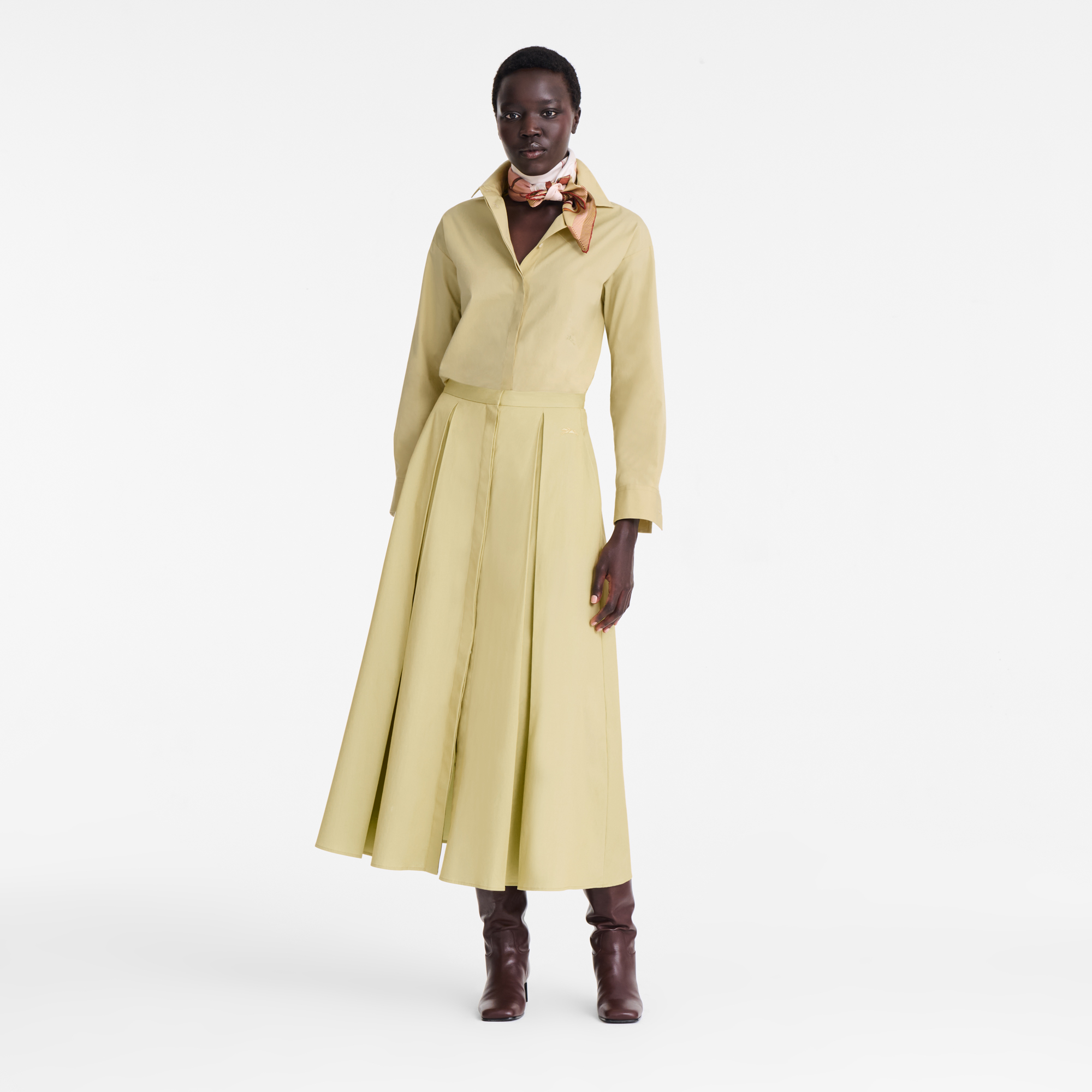null Midi skirt, Pistachio