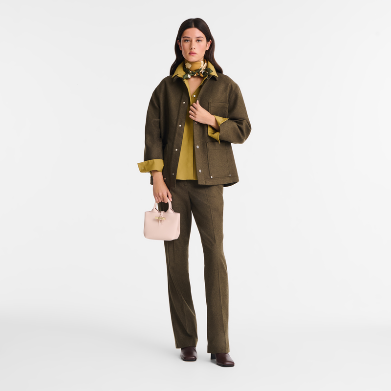 Le Roseau XS Handbag , Petal Pink - Leather  - View 2 of  7