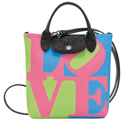 Longchamp x Robert Indiana XS Crossbody bag , Pink - Canvas