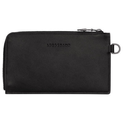 Le Pliage Xtra Pouch , Black - Leather