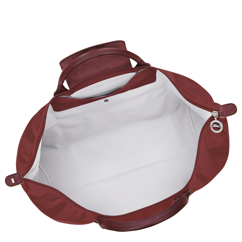 Le Pliage Green L Travel bag , Pomegranate - Recycled canvas  - View 5 of  7