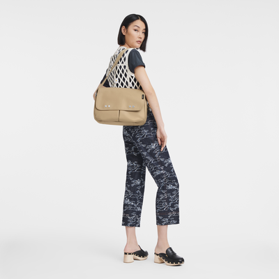 Très Paris M Crossbody bag , Beige - Leather