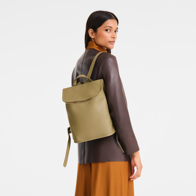Le Foulonn&eacute; M Backpack , Lichen - Leather  - View 7 of  7