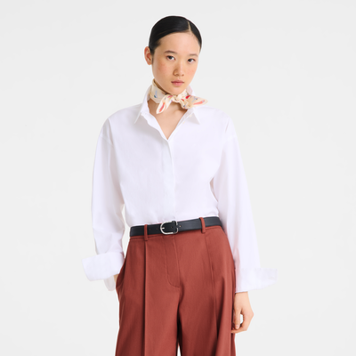 En Attendant la Vague Silk scarf 50 , Ivory - Silk