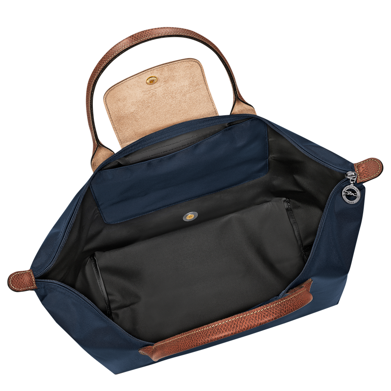Le Pliage Original L Handbag , Navy - Canvas  - View 4 of  6