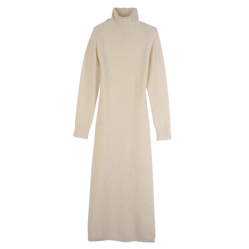 Long dress , Ivory - Knit  - View 1 of  5