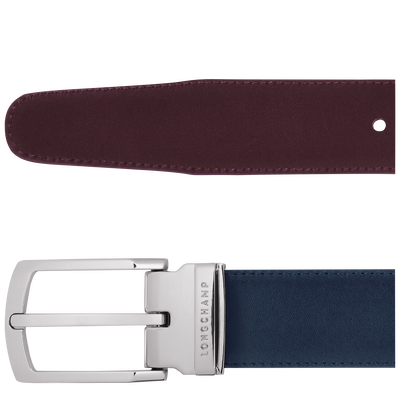 Men's belt, Navy/Burgundy - View 3 of  
    5 - zoom in Delta Box Men's belt, Navy/Burgundy