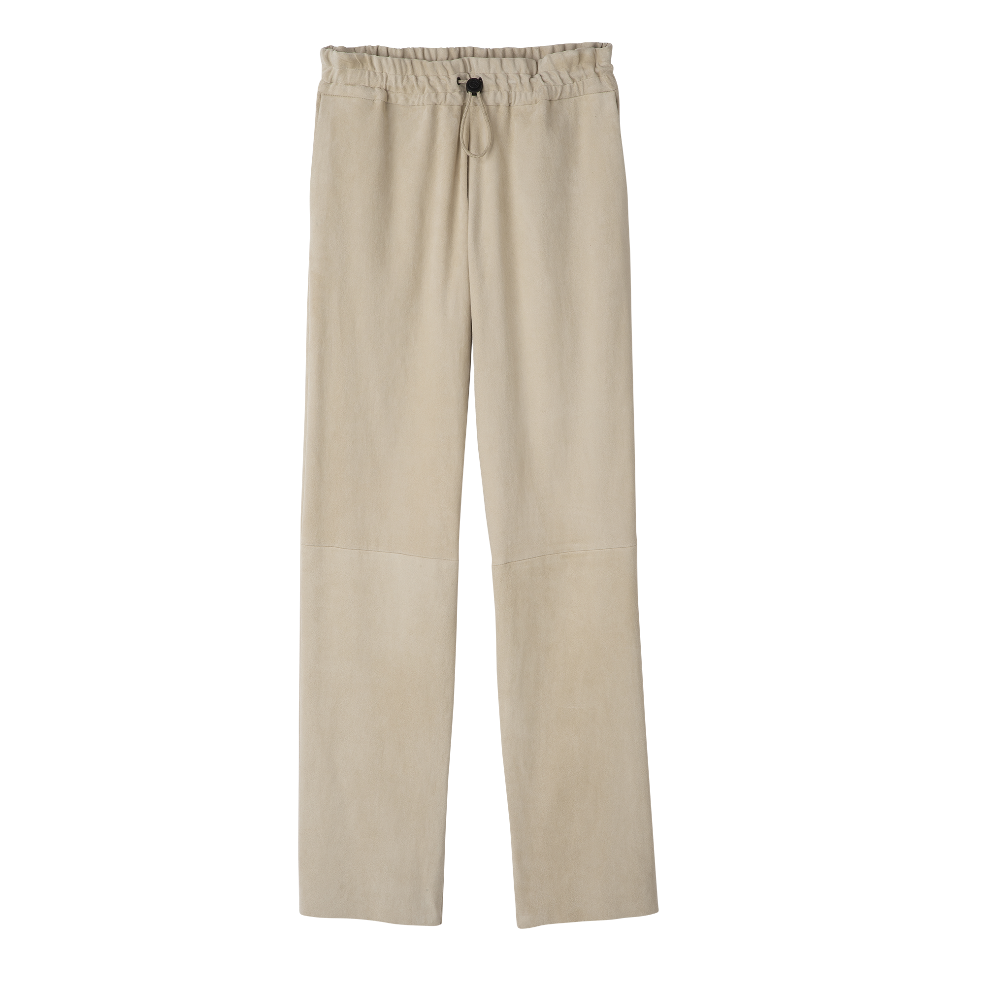 null Leather straight pants, Linen