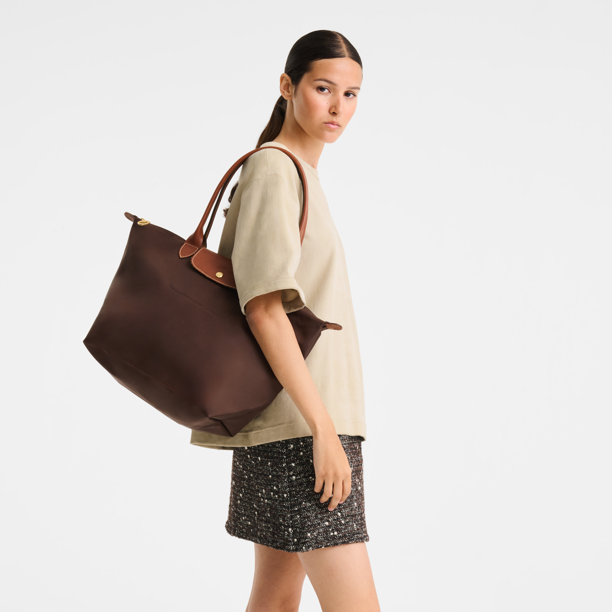 Le Pliage Original Tote bag L, Mocha