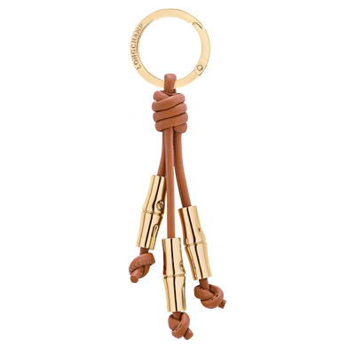Le Roseau Key ring , Cashew - Leather