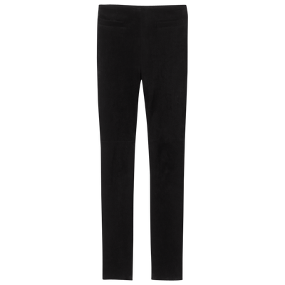 Trousers , Black - Leather