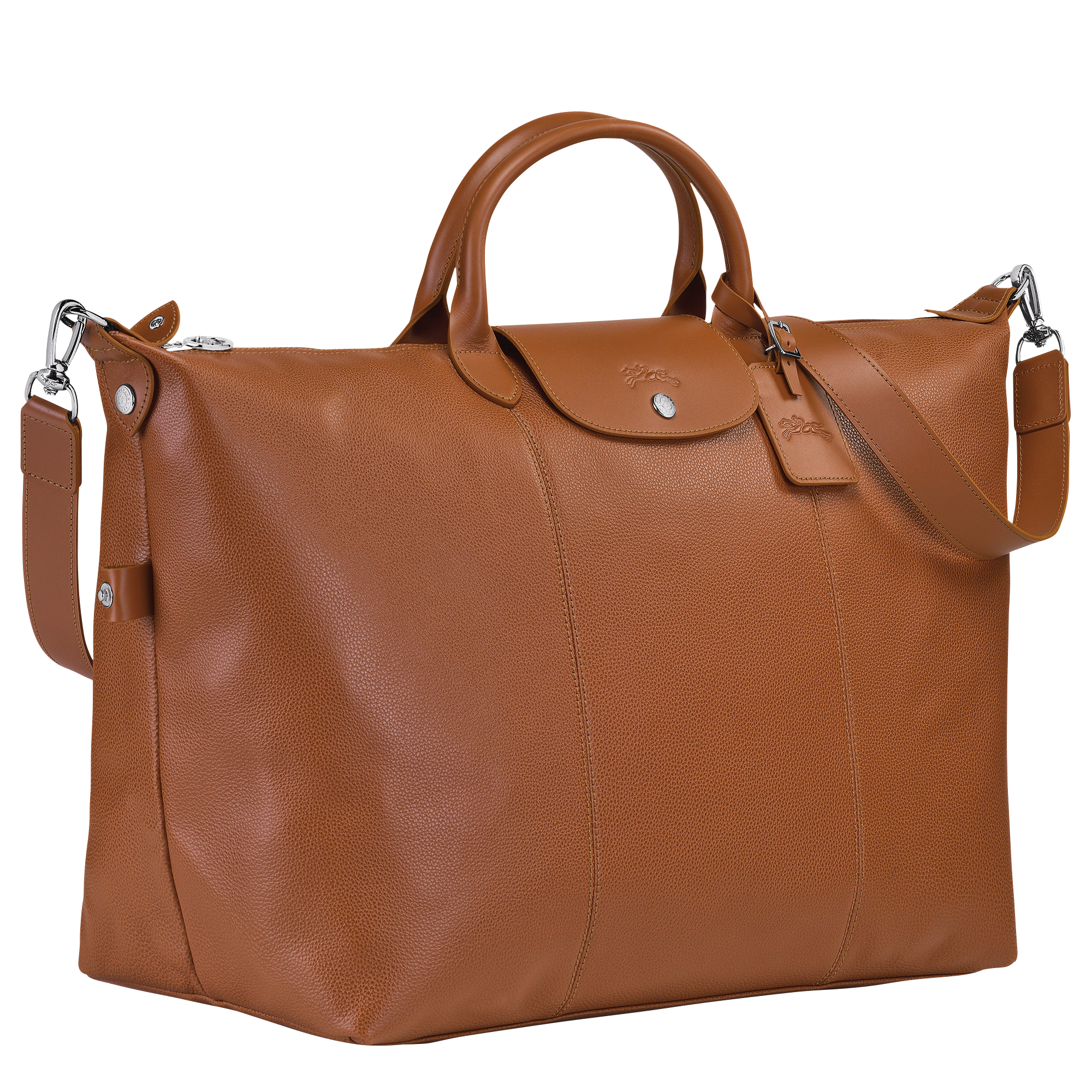 Le Foulonn&eacute; Travel bag L, Caramel