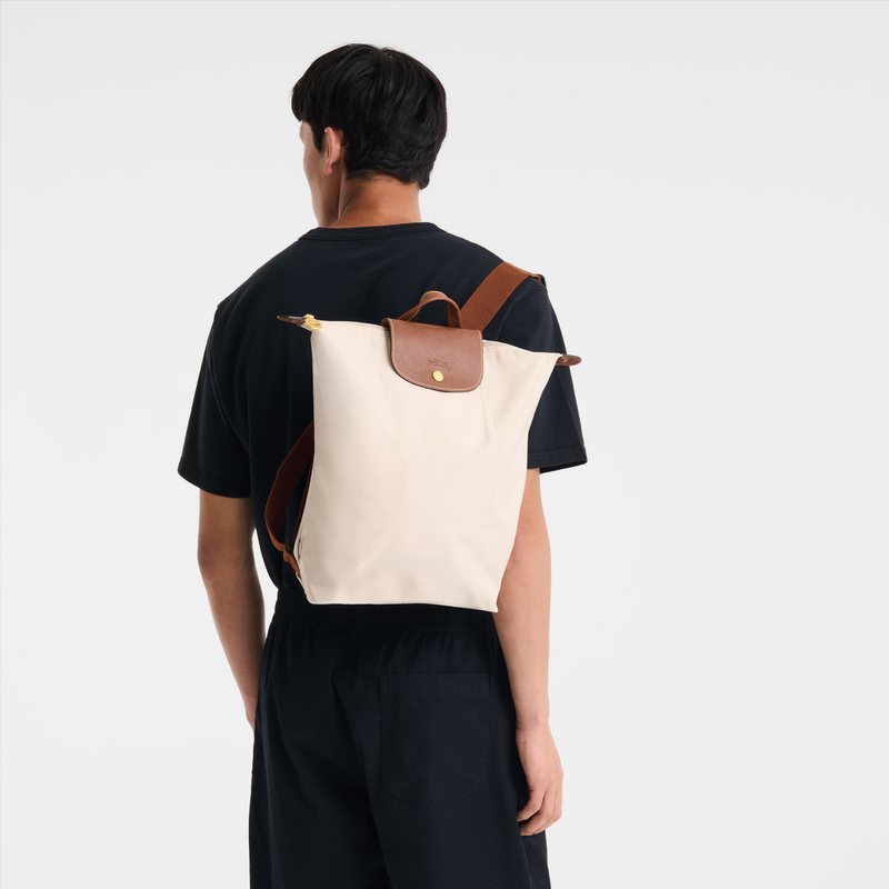 Le Pliage Original M Backpack , Pebble - Recycled canvas  - View 8 of  8