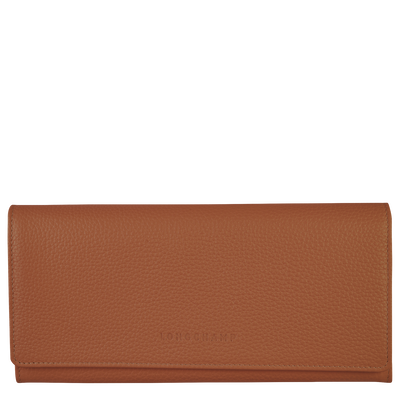Le Foulonné Continental wallet , Caramel - Leather