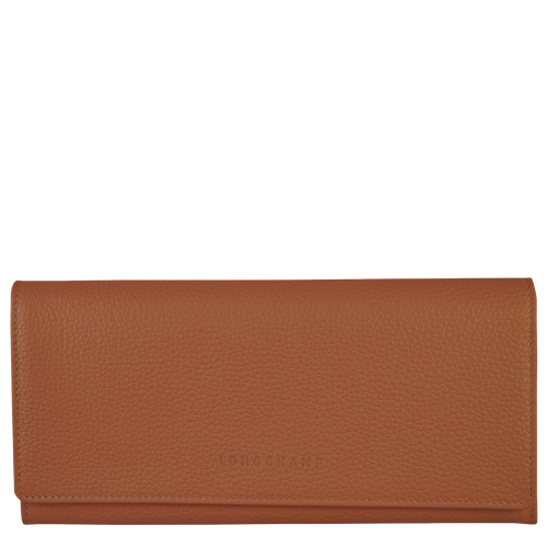 Le Foulonné Continental wallet , Caramel - Leather - View 1 of  4