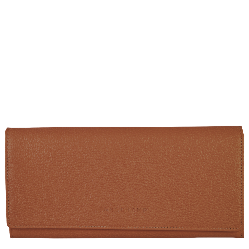 Le Foulonné Continental wallet , Caramel - Leather  - View 1 of  4
