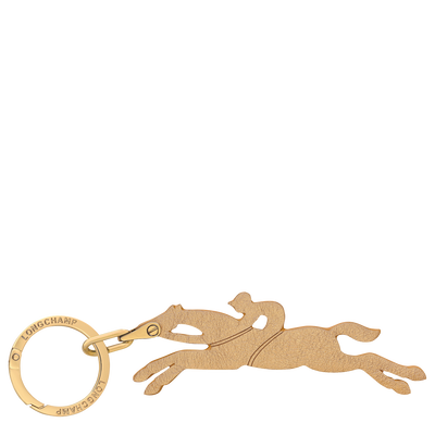 Key ring , Gold - Leather