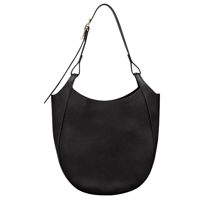 Le Foulonn&eacute; L Hobo bag , Black - Leather  - View 1 of  6