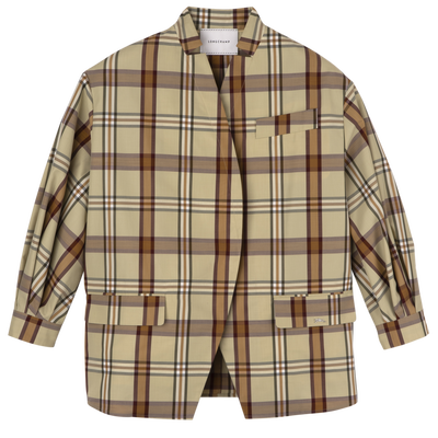 Kimono jacket , Pistachio - Techno taffeta