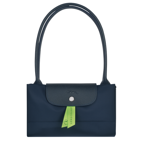 Le Pliage Green L Tote bag , Navy - Recycled canvas - View 5 of  5