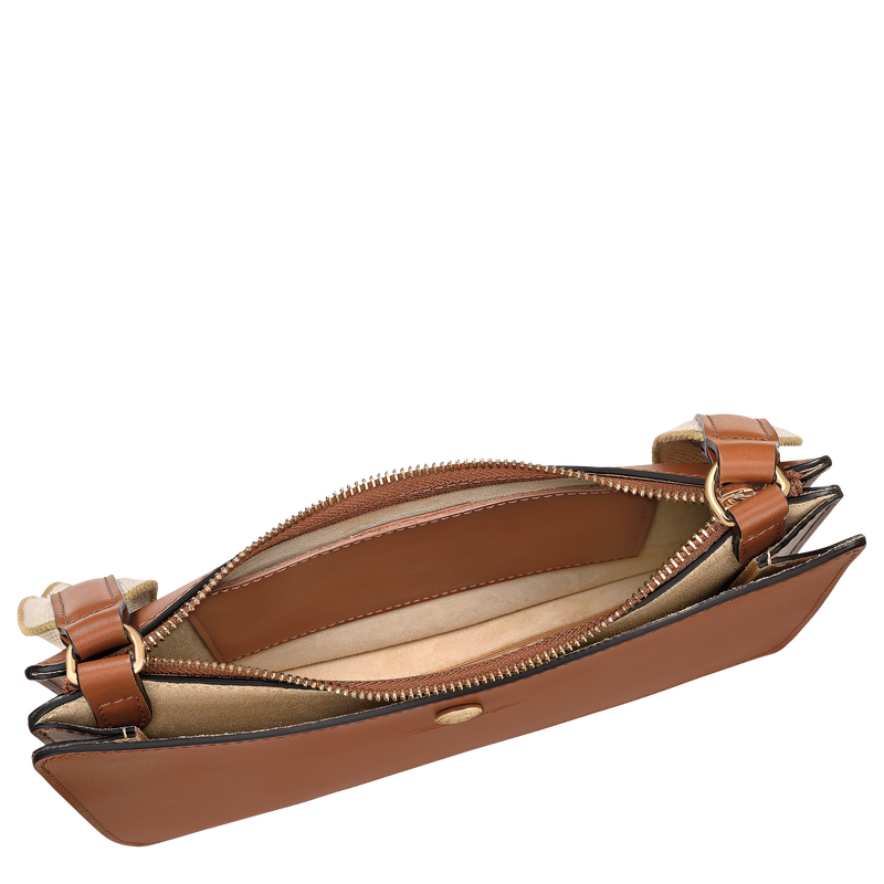 &Eacute;pure S Crossbody bag , Cognac - Leather  - View 5 of  6