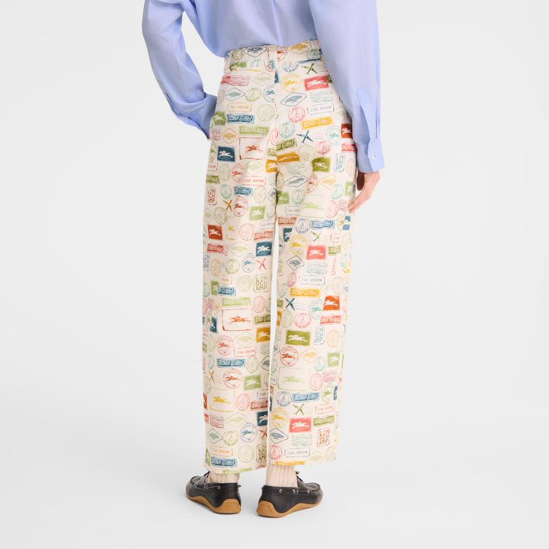 Trousers , Lichen - Printed canvas  - View 4 of  4