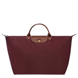 Le Pliage Original S Travel bag , Burgundy - Recycled canvas