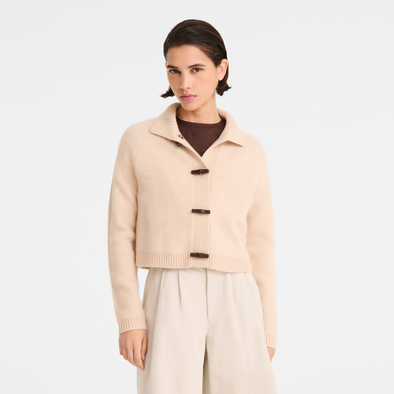 Cardigan , Beige - Knit  - View 3 of  5