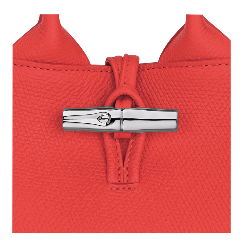 Le Roseau XS Handbag , Vermilion - Leather  - View 7 of  7