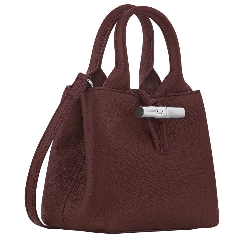 Le Roseau XS Handbag , Burgundy - Leather  - View 3 of  8