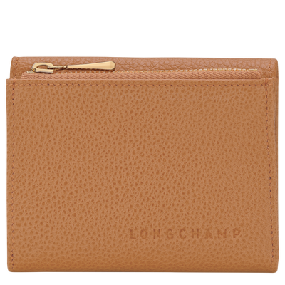 Le Foulonn&eacute; Compact wallet, Pecan