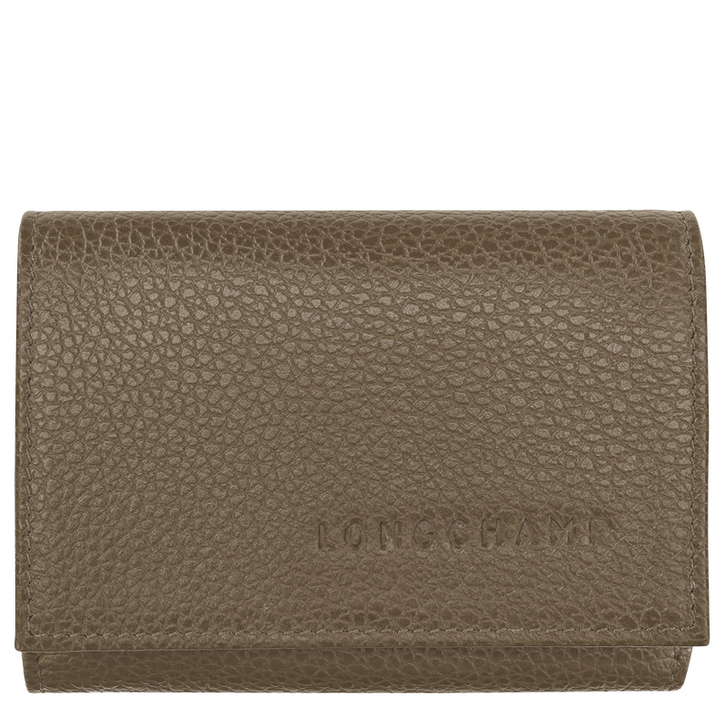 Le Foulonné Compact wallet , Caper - Leather  - View 1 of  3