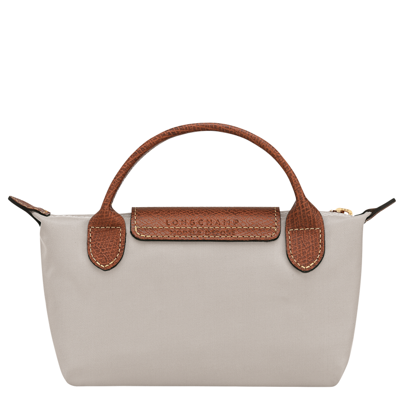 Le Pliage Original Pouch with handle , Pebble - Recycled canvas  - View 4 of  6