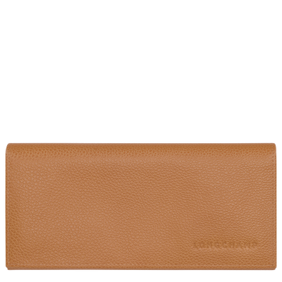 Le Foulonn&eacute; Long continental wallet, Pecan