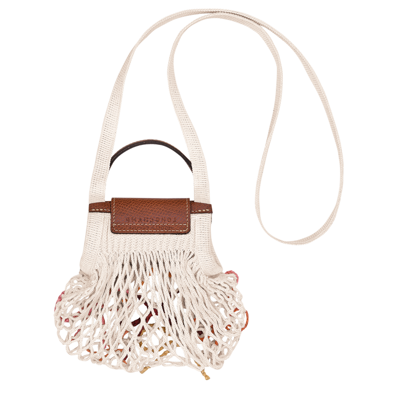 Le Pliage Collection XS Mesh bag , Ecru - Canvas  - View 4 of  4