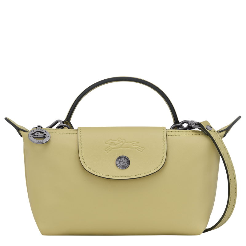 Le Pliage Xtra XS Pouch , Pistachio - Leather  - View 1 of  6