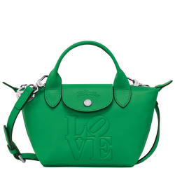 Longchamp x Robert Indiana XS Handbag , Green - Leather