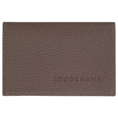 Le Foulonné Card holder , Taupe - Leather