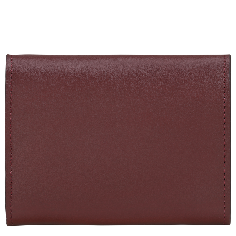 &Eacute;pure Compact wallet , Burgundy - Leather  - View 2 of  3