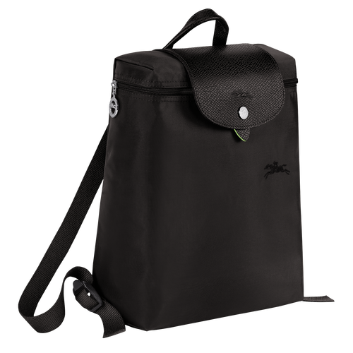 Le Pliage Green M Backpack , Black - Recycled canvas - View 3 of  6