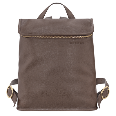Le Foulonné M Backpack , Taupe - Leather