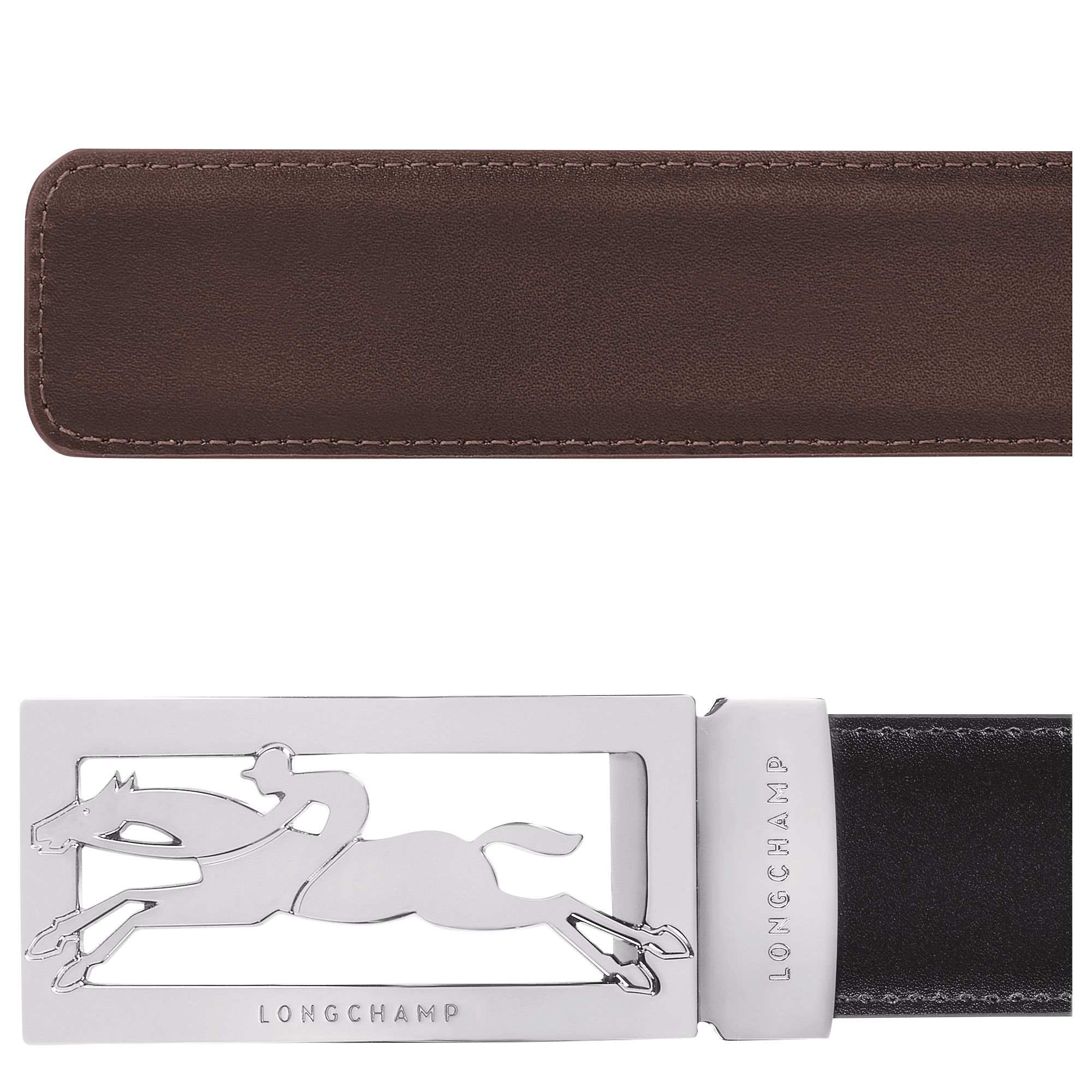 Men's belt, Black/Mocha - View 4 of 
        5 - zoom in Delta Box Men's belt, Black/Mocha