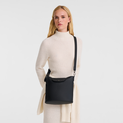 Le Pliage Xtra M Shoulder bag , Black - Leather